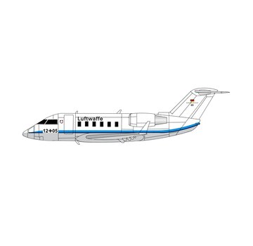 3D Design Deck Challenger CL601 12+05 Luftwaffe white 1:400 +New Arrival+