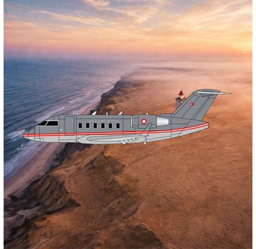 3D Design Deck Challenger CL604 Royal Danish Air Force C-168 1:400 +New Arrival+