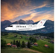 3D Design Deck Challenger CL604 Swiss Air Force T-751 1:400 +New Arrival+