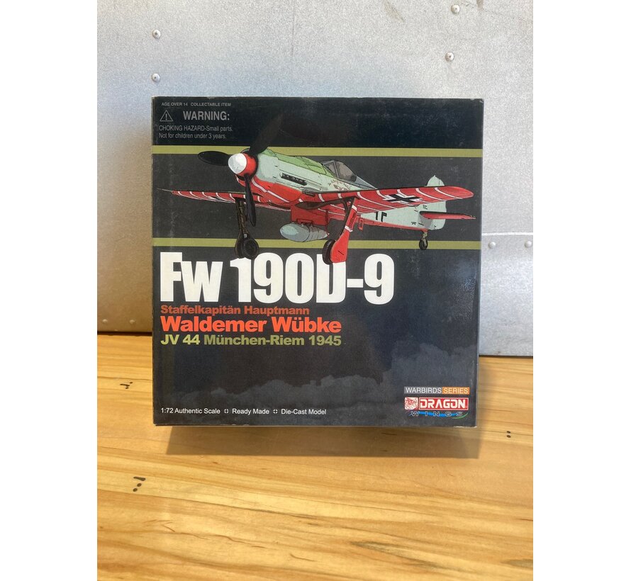 Fw190D-9 Waldemer Wubke JV44 Munchen-Reim 1945 1:72**Collection sale**missing gun
