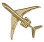 Pin Bombardier Global Express (3-D cast) Gold Plate