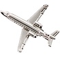 Pin Learjet 45 (3-D cast) Silver Plate