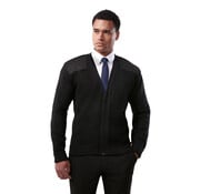 Cobmex Uniform Sweater V-Neck Military Style Full Zip