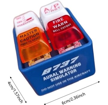 Key Chain B737 Warning Sounds Blue