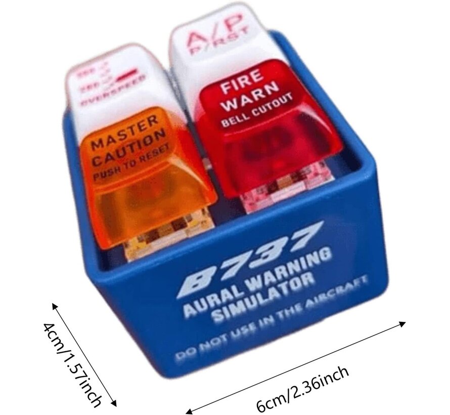 Key Chain B737 Warning Sounds Blue