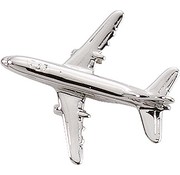 Johnson's Pin Boeing B737 (3-D cast) Silver Plate