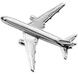 Pin Boeing B767 (3-D cast) Silver Plate