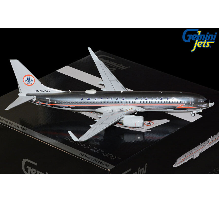 B737-800W American Airlines Astrojet retro livery N905NN 1:100 winglets polished *New Arrival
