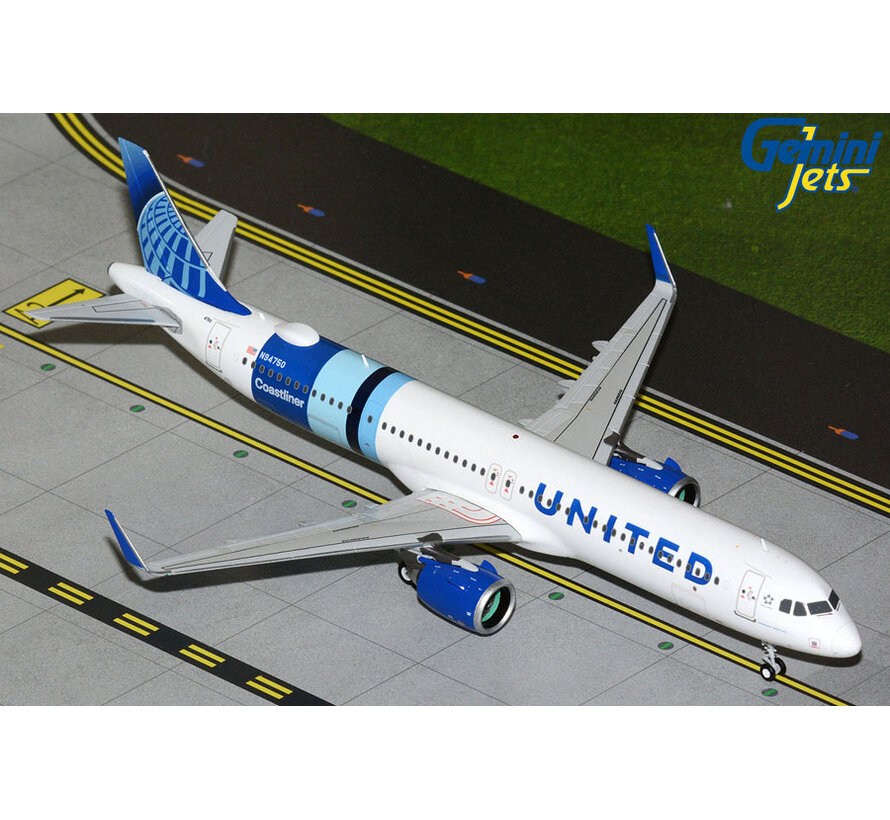A321neo United Airlines Blue Evolution "Coastliner" N94750 1:200 *New Arrival