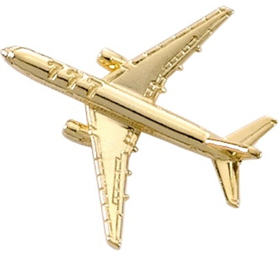 Pin Boeing B777 (3-D cast) Gold Plate