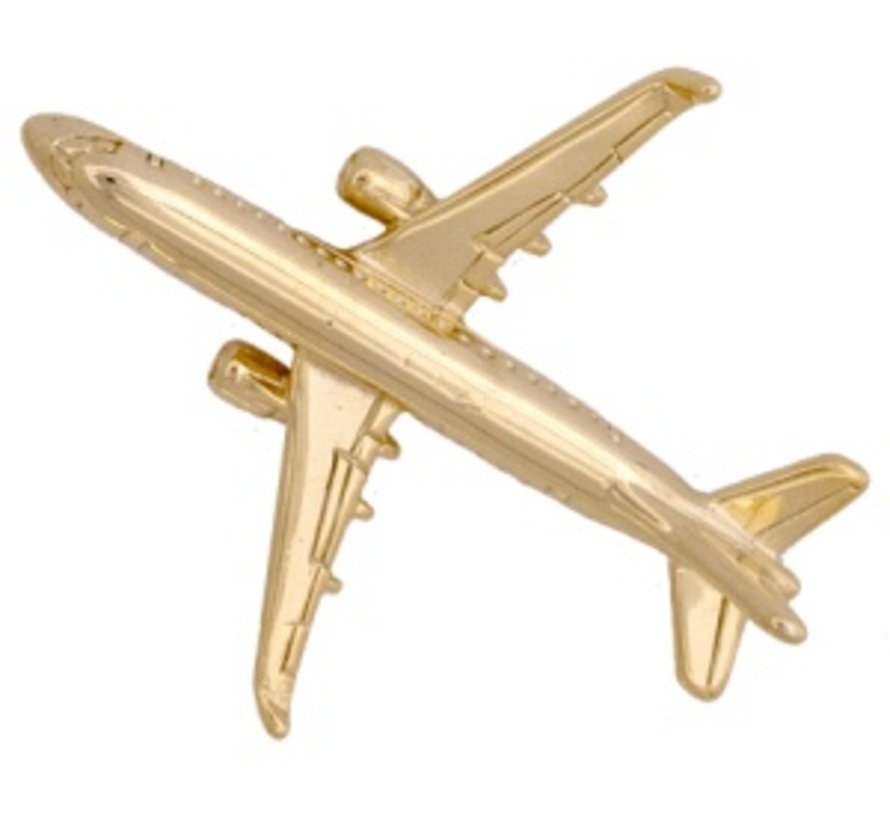Pin Embraer ERJ175 (3-D cast) Gold Plate