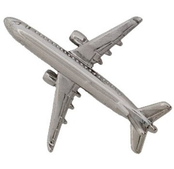 Johnson's Pin Embraer ERJ175 (3-D cast) Silver Plate