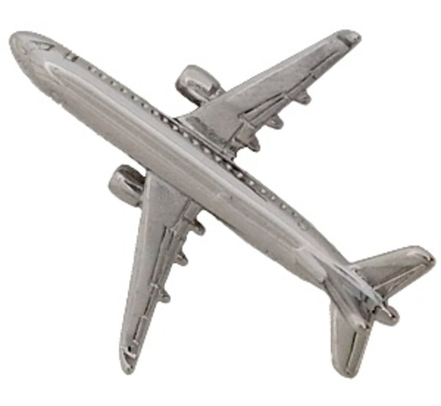 Pin Embraer ERJ175 (3-D cast) Silver Plate