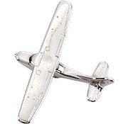 Johnson's Pin Cessna 172 (3-D cast) Silver Plate