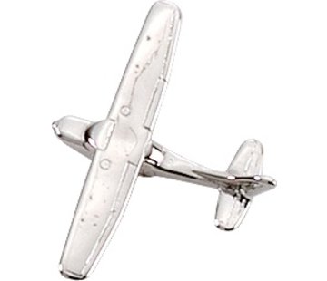 Johnson's Pin Cessna 172 (3-D cast) Silver Plate