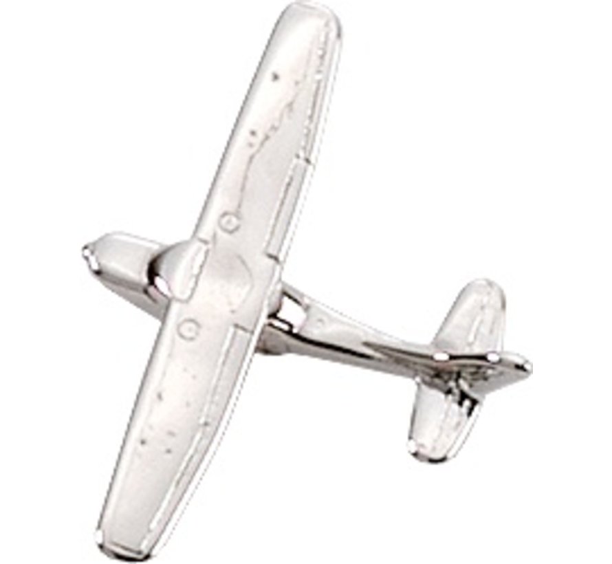 Pin Cessna 172 (3-D cast) Silver Plate