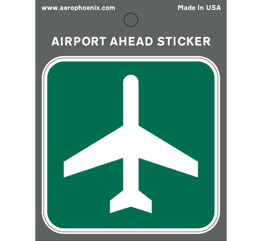 Sticker Airport Ahead