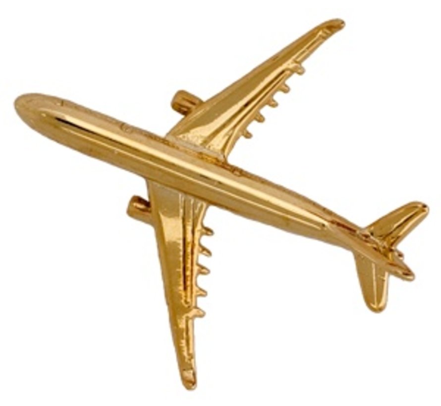Pin Airbus A330 (3-D cast) Gold Plate
