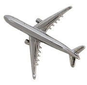 Johnson's Pin Airbus A330 (3-D cast) Silver Plate