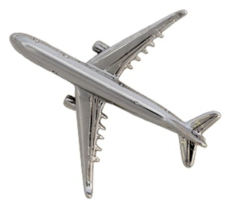 Pin Airbus A330 (3-D cast) Silver Plate