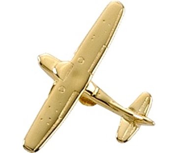 Johnson's Pin Cessna 172 (3-D cast) Gold Plate