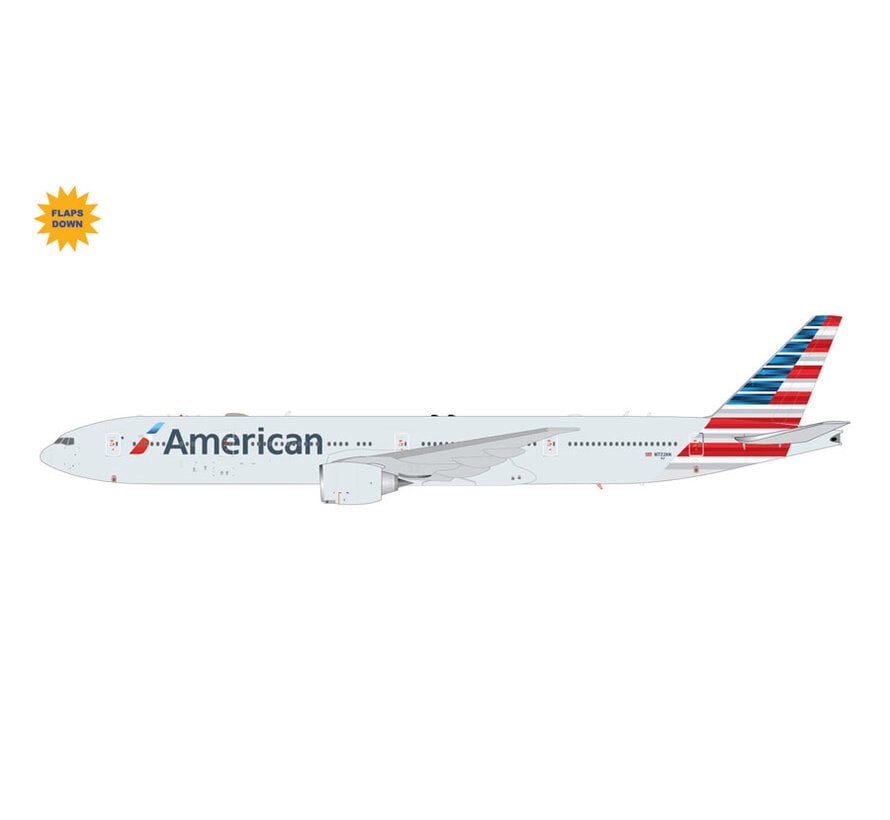 B777-300ER American Airlines  N722AN flaps down 1:200 * Pre-Order