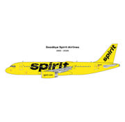Gemini Jets A320-200 Spirit Airlines N604NK final revenue flight 1:400 * Pre-Order