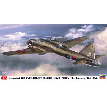 Hasegawa Ki67 Type 4 Heavy Bomber Hiryu (Peggy) "4th Training Flight Unit" 1:72