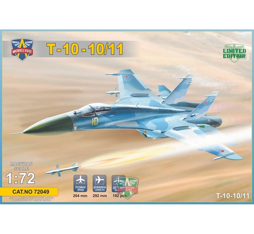 Modelsvit T-10-10/11Advanced Frontline Fighter prototype 1:72