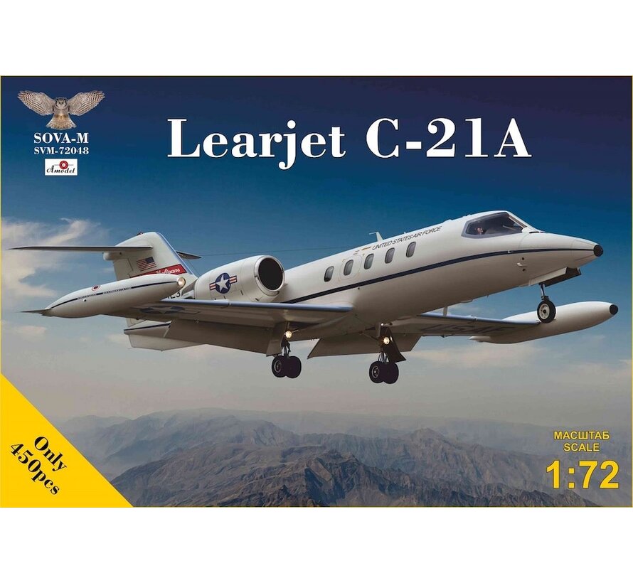 SOVA-M Learjet C-21A jet utility aircraft USAF 1:72