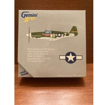Gemini Jets P-51B 2nd Lt. Henry W. Brown "Hun Hunter from Texas" 1:72**Collection sale**