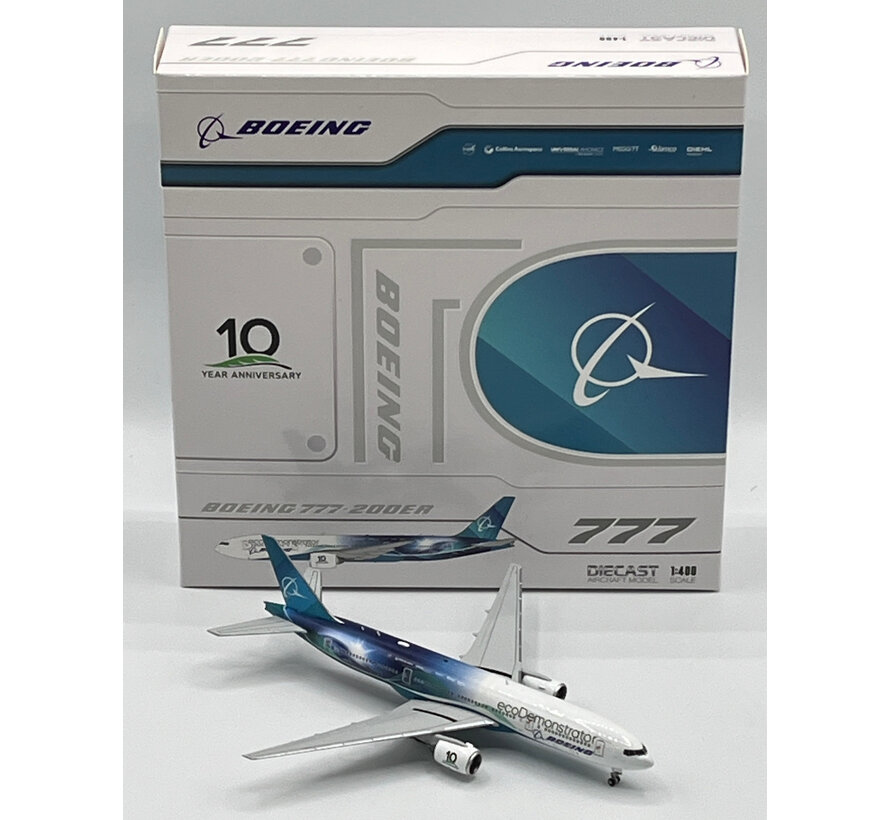 B777-200ER Boeing House EcoDemonstrator 2022 N861BC 1:400 +New Arrival+