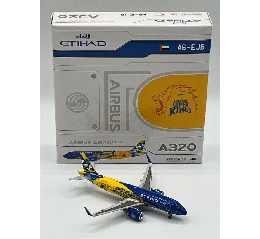 A320neo Etihad Airways Chennai Super Kings A6-EJB 1:400  +New Arrival+