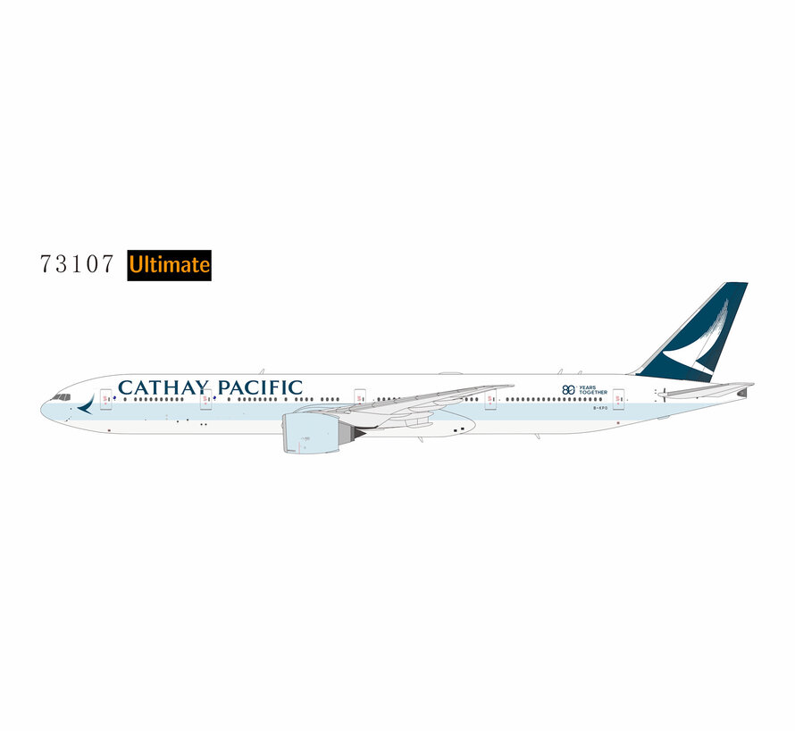 B777-300ER Cathay Pacific Airways large titles 80 Years Together B-KPO 1:400 Ultimate *New Arrival