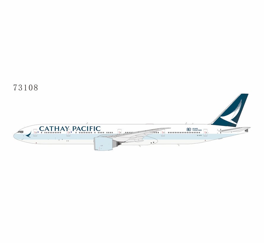 B777-300ER Cathay Pacific Airways large titles 80 Years Together B-KPO 1:400 *New Arrival