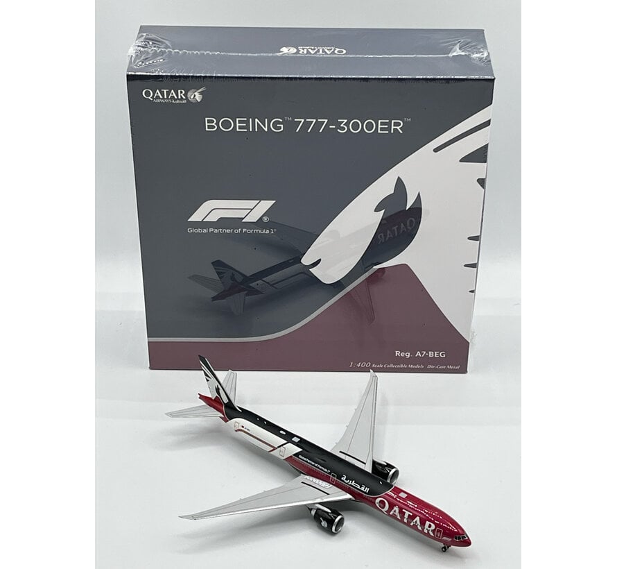 B777-300ER Qatar Airways New Formula 1 livery A7-BEG 1:400 Ultimate *New Arrival