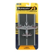 Runway 24 B17 Flying Fortress USAAF Silver with runway