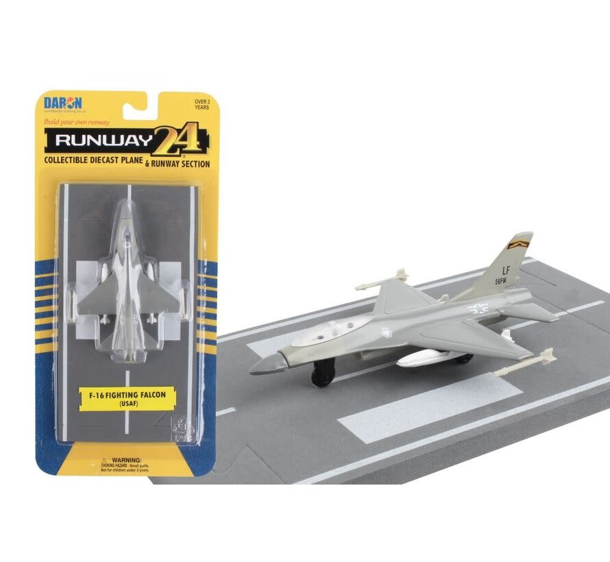 F16 Falcon Military Grey with runway section