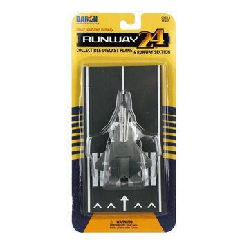 Runway 24 F22 Raptor USAF Grey with runway section