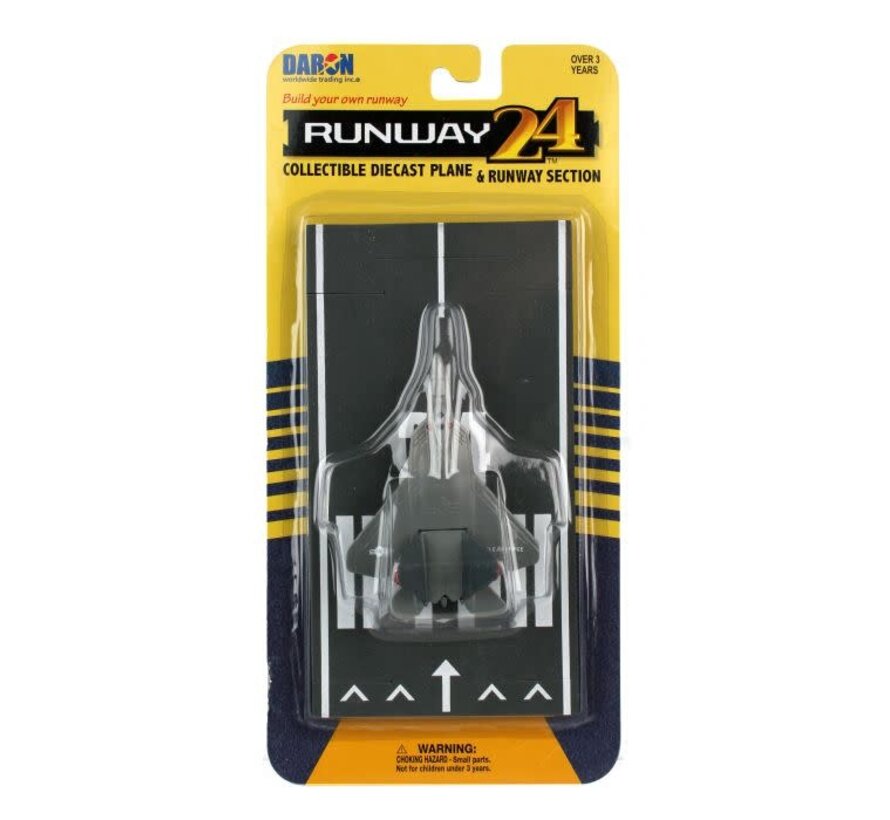 F22 Raptor USAF Grey with runway section