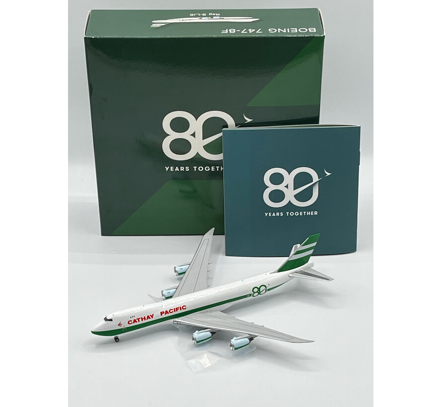 B747-8F Cathay Pacific Airways 80 Years Anniversary Retro Livery B-LJE 1:400 +New Arrival+