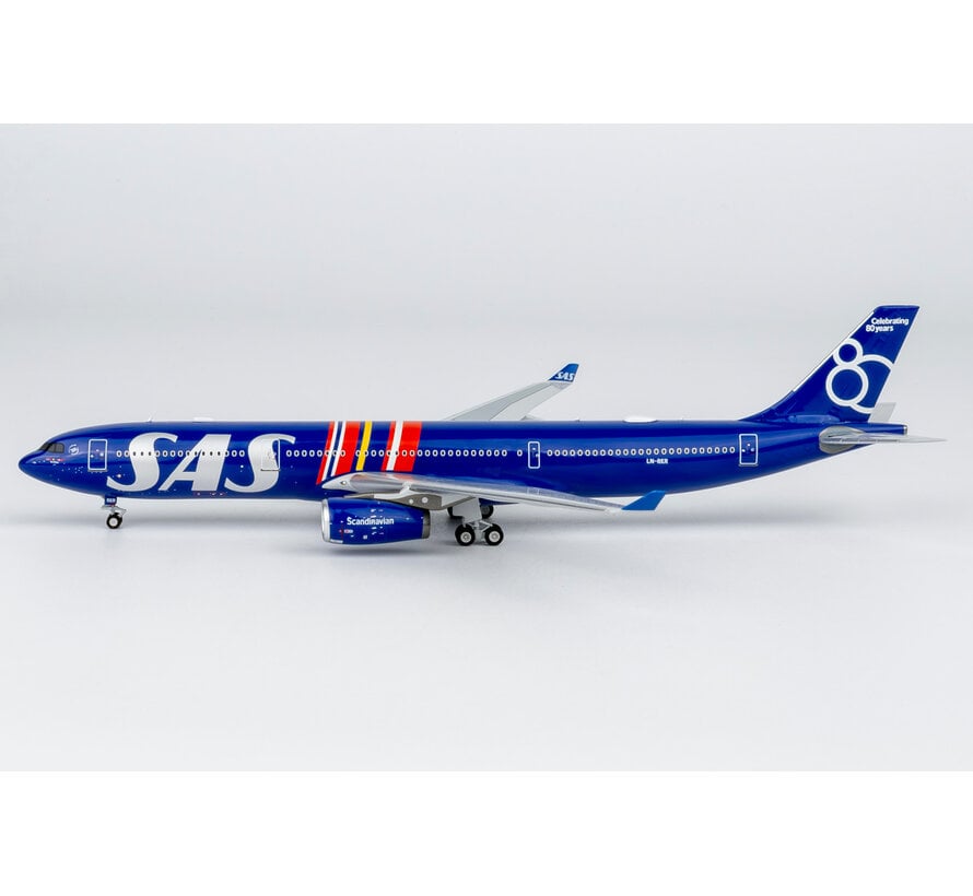A330-300 SAS Scandinavian Airlines 80 Years blue Livery LN-RKR 1:400  +New arrival+