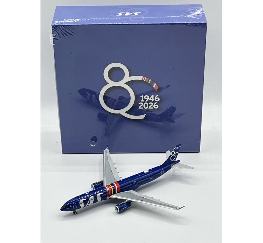 A330-300 SAS Scandinavian Airlines 80 Years Livery LN-RKR 1:400 Ultimate +New Arrival+