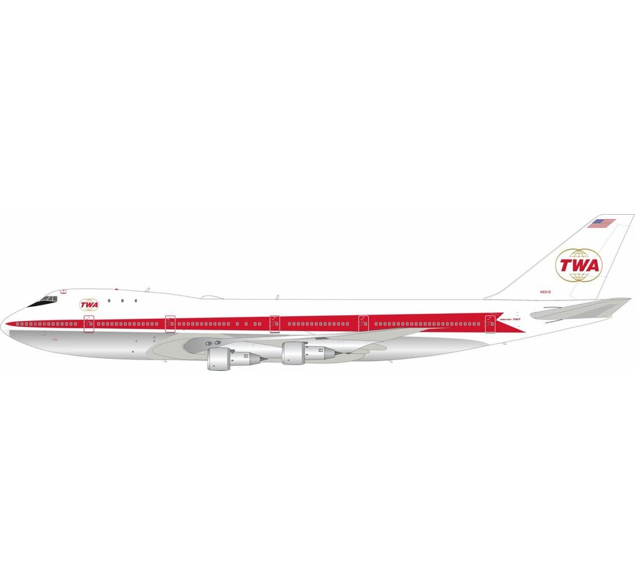 B747-100 TWA Trans World Airlines final livery N93118 1:200 (2nd) +pre-order+