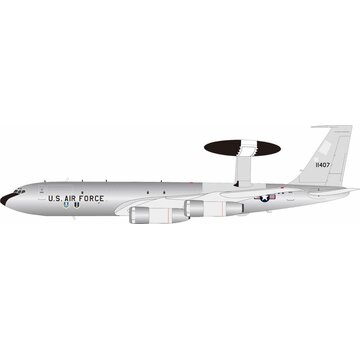 InFlight Boeing EC-137D Sentry AEW&C US Air Force 2nd AWACS Prototype 71-1407 1972 1:200 polished +pre-order+