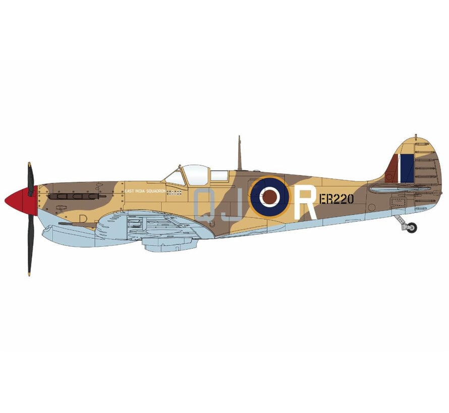 Spitfire MK.Vb Trop No. 92 East India Squadron RAF QJ-R ER220 early 1943 1:48 +New Arrival+