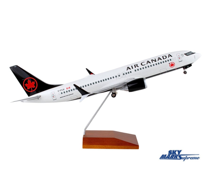 B737-8 MAX Air Canada 2017 Livery 1:100 wood stand