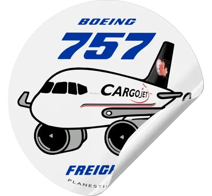 Cargojet B757 Round sticker