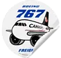 Cargojet B767 Round sticker