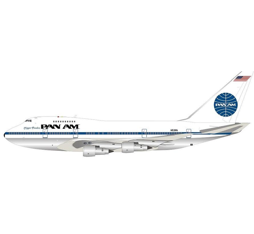 B747SP Pan Am N531PA Freedom 1:200 polished**Collection sale**